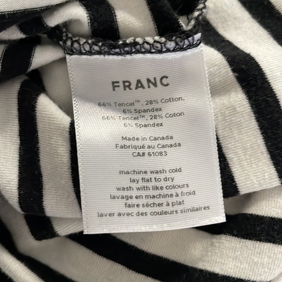 Franc Women’s Striped Cotton Turtleneck size S - Picture 5 of 5